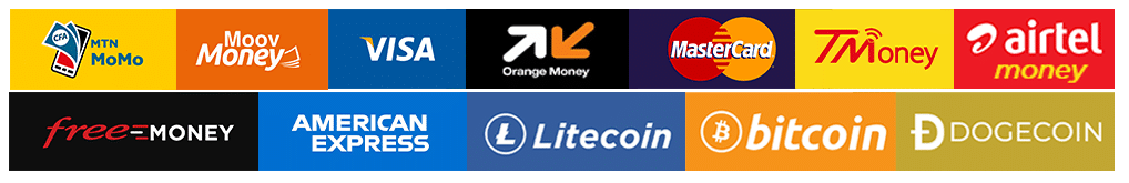 Paiement Mobile, Carte, PayPal, Crypto